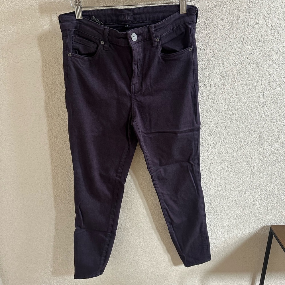 Kut from the Kloth Dark Purple Ankle Jeans